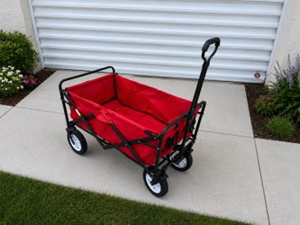 Red Foldable Portable Outdoor Kid’s Red Wagon! Good condition! Easy to fold. Retails $118.71 35x18x22in