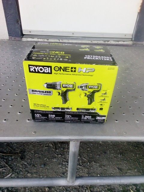 Ryobi 18v BRUSHLESS 2-tool Combo Kit (Brand New!!)