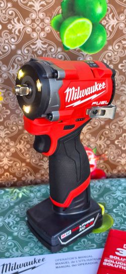 Milwaukee
M12 FUEL 12V Lithium-Ion Brushless Cordless Stubby 3/8 in. Impact Wrench with high capacity 4.0ah battery