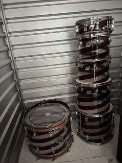 Ludwig Vistalite 6 Piece Drum set
