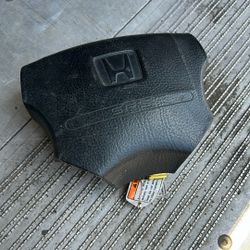 FREE 92 93 Accord Left Driver's Steering Wheel Center Cover Module Unit Used OEM