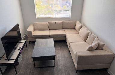 Beige Sectional - 1 year old