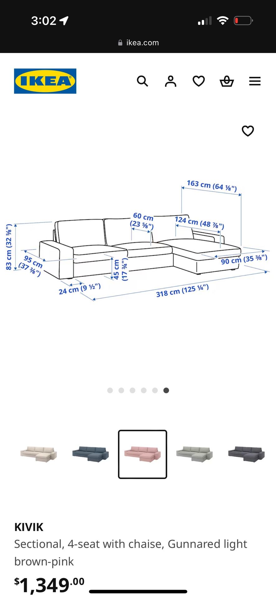 Kivik 4 Seater Sectional