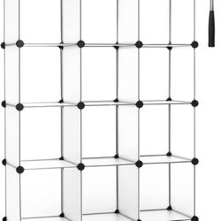 ANWBROAD Cube Storage Organizer 12-Cube Open box