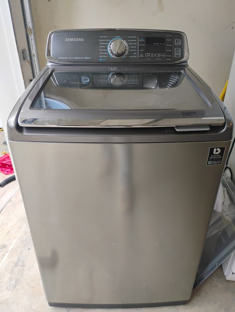 XXL Metallic Samsung Washer
