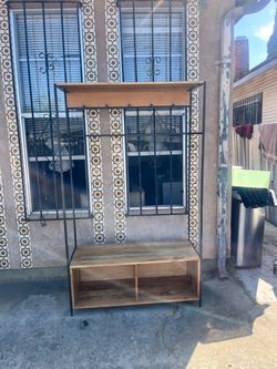 Entryway Hall Tree with Bench and Shelf