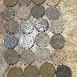 Lot Of Wheat Lincoln Penny 