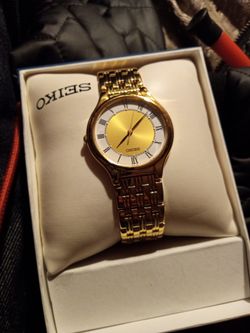 Gold Seiko Watch