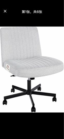 Simple Deluxe Home Office Wheels Adjustable Height 360° Rolling Swivel Computer Chair, Grey-Air Cushion  3A10FNCHAROFFICEG01，展厅