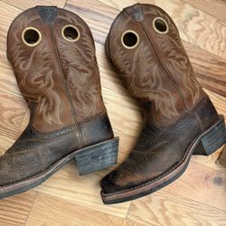 Ariat two Tone Brown Western Boots 