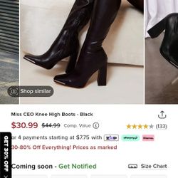 Fashion Nova Boots 8.5
