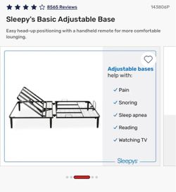 Adjustable base queen