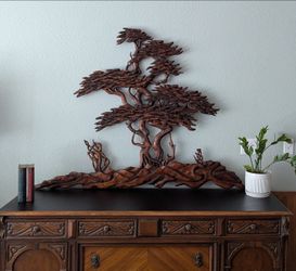 Hand-Carved Wood Sculpture by M.J. Bonathan (Seattle, WA)