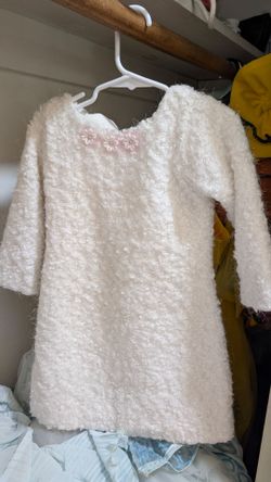 Beautiful white short dress girls 4-5 years old