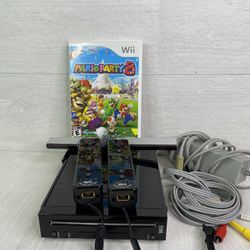 Nintendo Wii Black With One Game