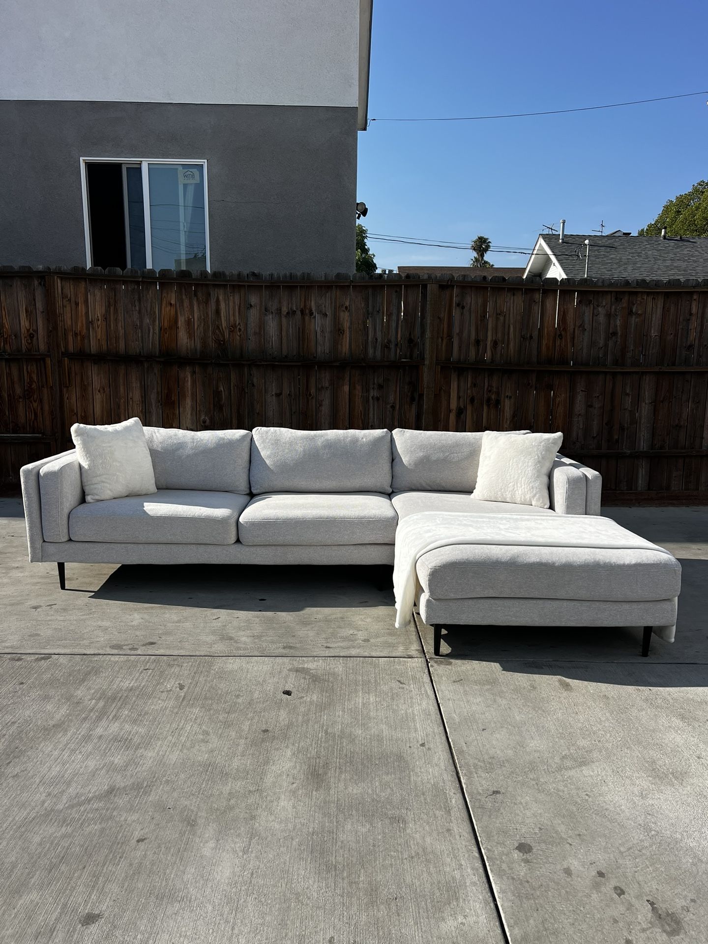 Grey/ White Aries Sofa Sectional