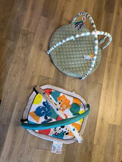 2 Baby Play Mats + 6 Toys