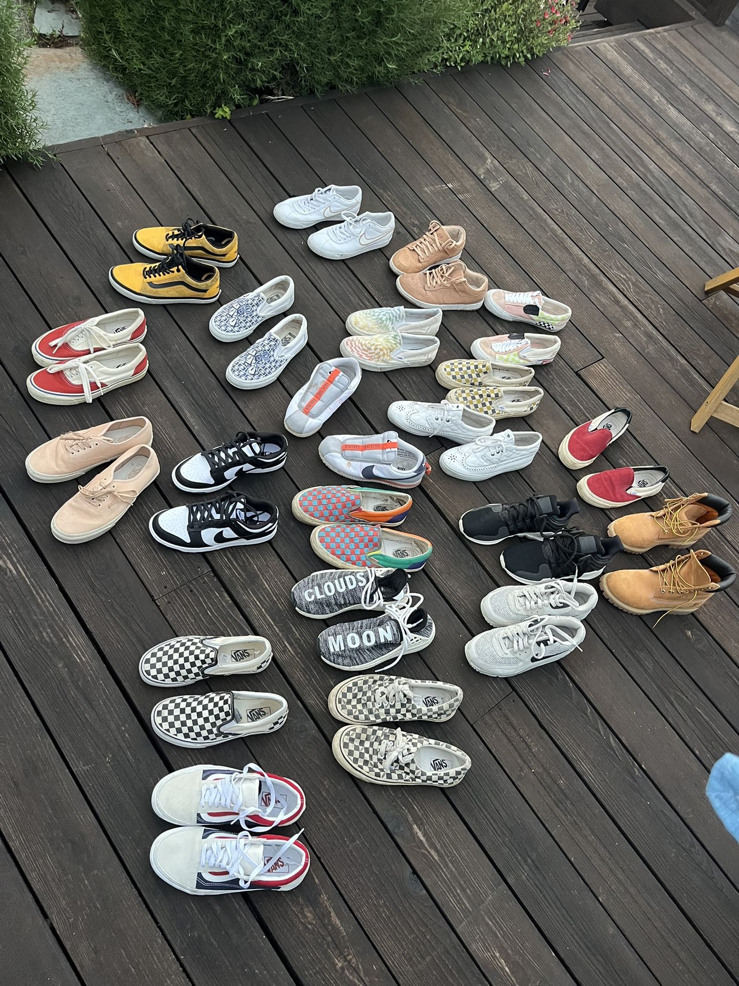 Nike Vans Adidas Timberland Shoe Lot Size 7.5-8.5