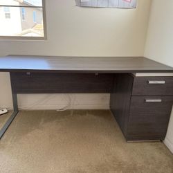 Home Office Desk And Two Bookshelves 