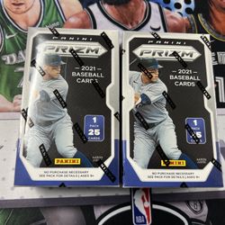 2021 Panini Prizm MLB Baseball Cereal Box (2) - Factory Sealed