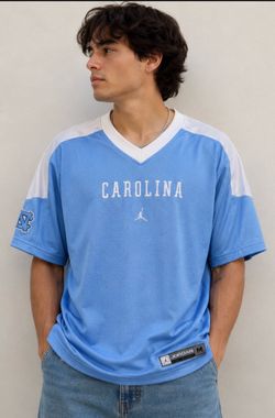 Vintage Jordan UNC North Carolina Tar Heels Football Jersey Carolina Blue M