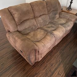 Faux Leather Electric Couch