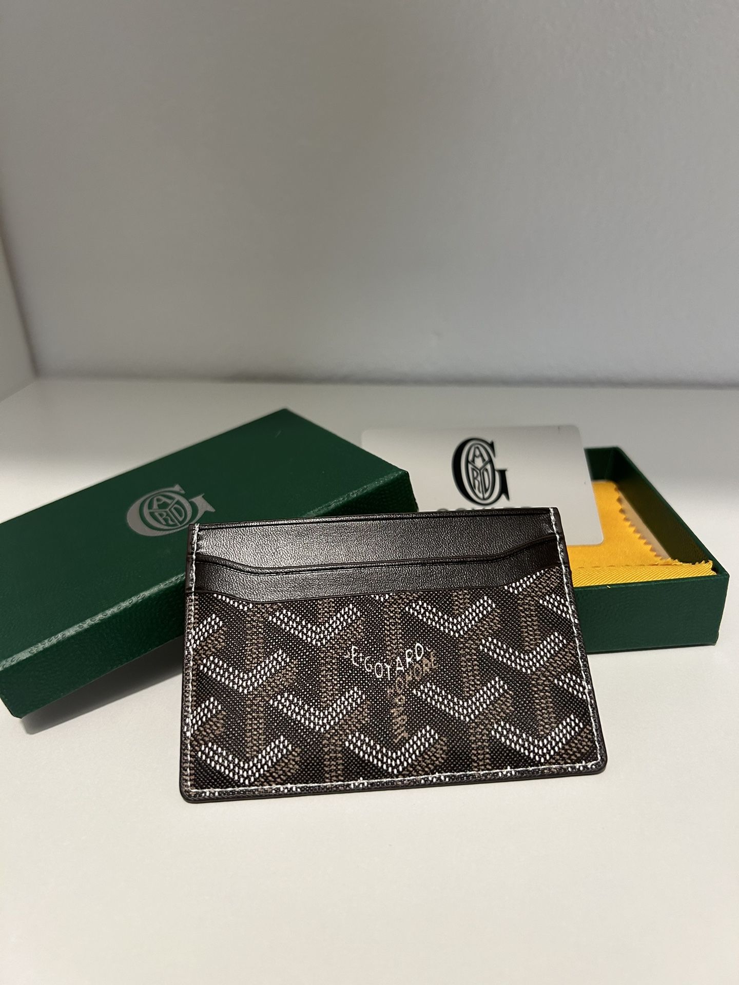Brown Goyard Card Holder