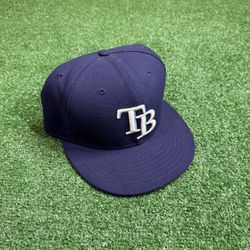 New Era Tampa Bay Rays Blue Fitted Hat