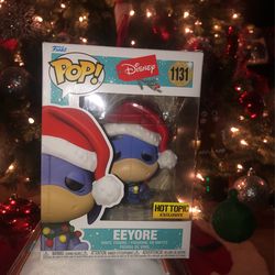 Funko Pop Eeyore With Christmas lights Hot Topic Exclusive 