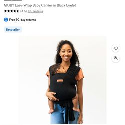 MOBY Easy-Wrap in Black Eyelet