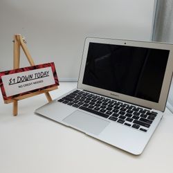 Apple MacBook Air 11-inch, Early 2015 (Core i5 / 4GB RAM / 128GB SSD)- $1 DOWN TODAY, NO CREDIT NEEDED