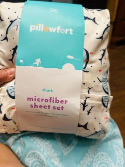 Pillowfort Shark Microfiber Sheet Set Full