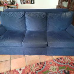 Ethan Allan  Blue Couch... Very Structurally Sound... There is some wear in tear
