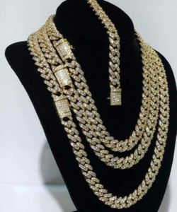 🔘 frozen Cuban Link Set 14K Gold Plated Does Not Loses Color