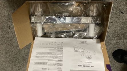 Kitchen faucet non metallic construction by chrome  new open box