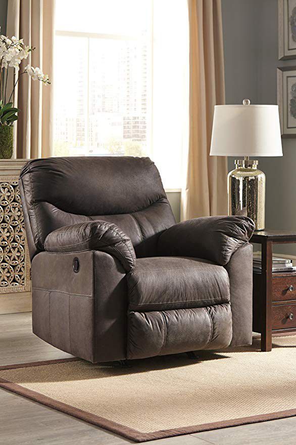 NEW Breville Ashley charcoal brown recliner