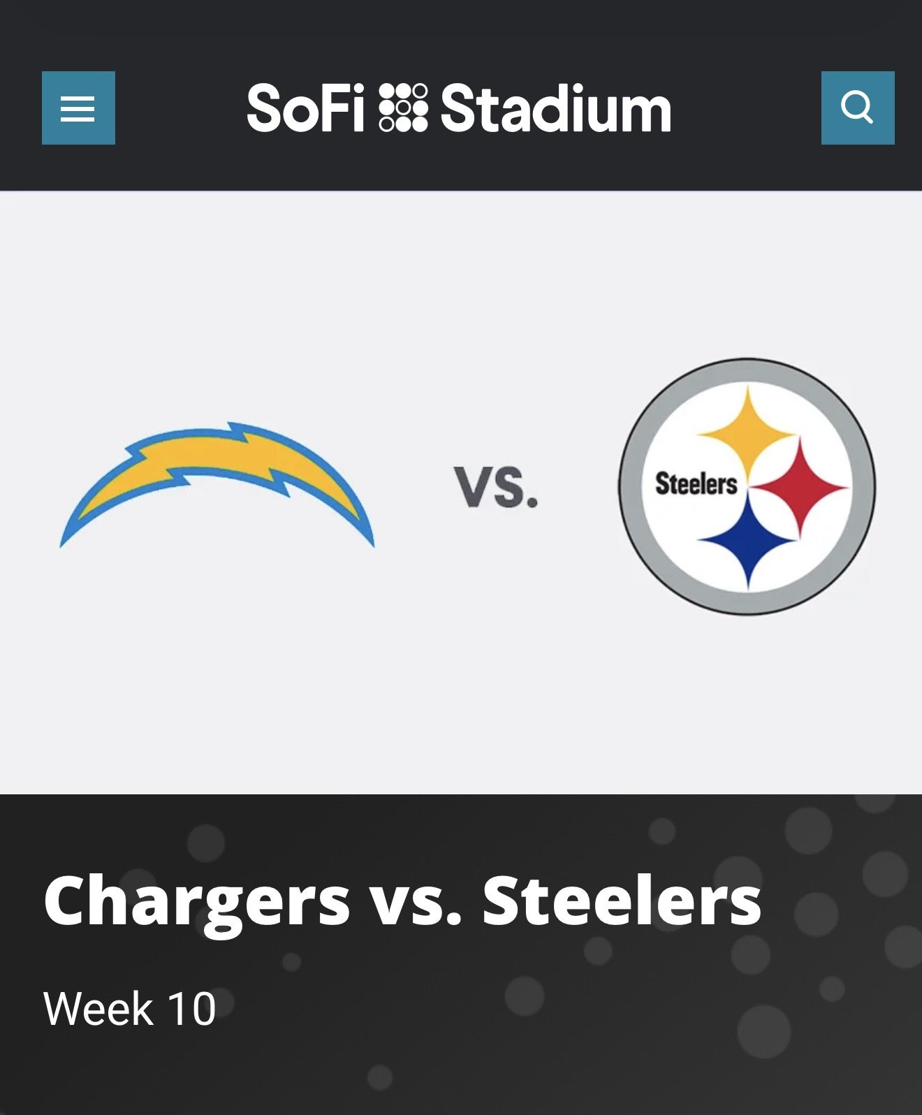 Los Angeles Chargers Vs Pittsburgh Steelers 