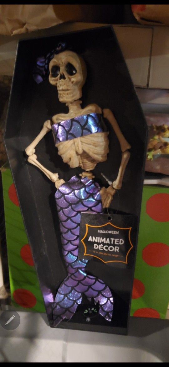 MERMAID SKELETON NEW SINGS FLASHDANCE WHAT A FEELING NEW
