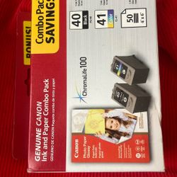 Canon 40/41 Black and Color Standard Yield Ink Cartridge)