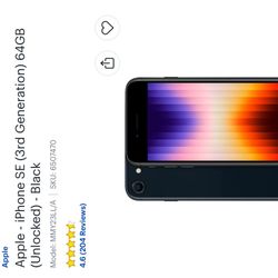 iPhone SE 3rd Gen Great Condition 50% Off Half Off 