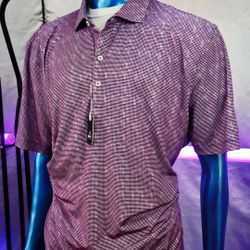 Johnnie-O Polo Shirt Men's XL Purple NWT