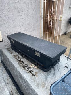 Truck tool box with hitch carrier