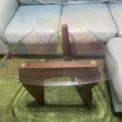 Glass Top End Table