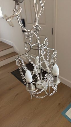 Glass chandelier