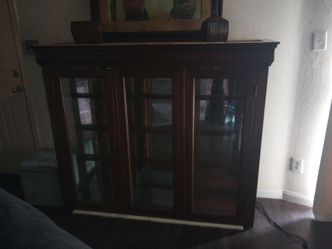 Wood and Glass Cabinet