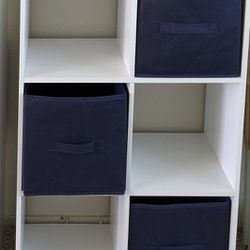 Saturday 5/4 Only - Stackable 6 Cube Storage With Bins