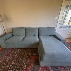 $450 If Picked Up By 11am Today. Ikea Couch With Chaise Lounge And Storage Ottoman. Used For 1 Year. 