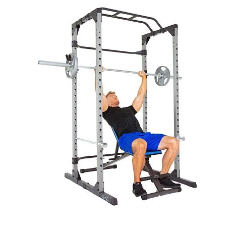 800 Lbs Weight Capacity Power Rack Cage with Lock-in J-Hook