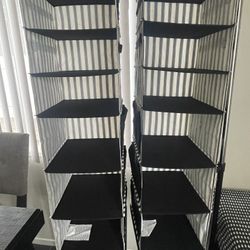 Set of two Ikea hanging closet organizers