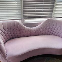 Perigold Blush (Pink) Velvet Sofa